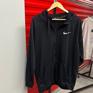 Men’s Nike Black Dri-Fit Zip Up Hoodie | Size XL